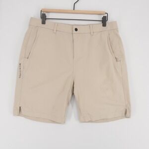 Municipal Allshort Shorts Mens 34 Beige Sport Utility Gear Golf Stretch